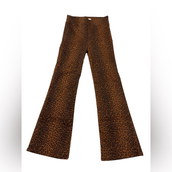 Frame Denim Pants - Frame Jetset Crop Mini Boot Leopard Print Pants